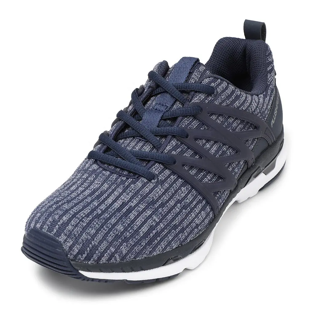 Male MD Grey OEM  ODM Service Top Level Breathable Brand Sport Shoes Knit Casual Sport Shoes Sneakers China