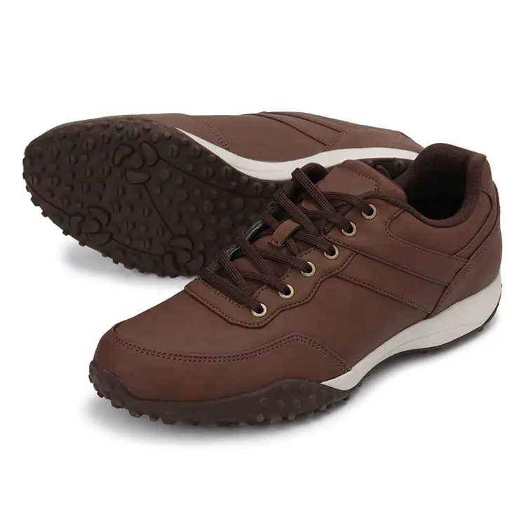 China  Hot Selling Low Price Customized Logo Brown MD Rubber Anti-slippery Light Weight Brand Casual Shoes for Men