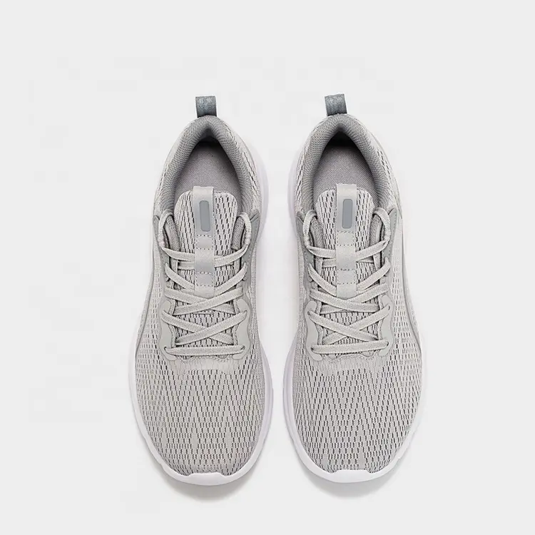 China Custom Brand Lace-up Knit  Breathable Lightweight Comfortable Running Shoes Men