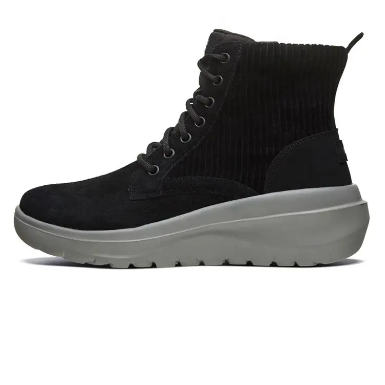 OEM ODM Service Professional Fashion China Women Adult Knitting Winter MD Ankle  Bootie Design Boots Snow Shoes with Zip