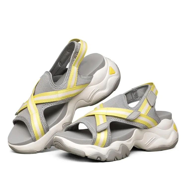 2021 Factory Custom Summer New Arrivals Zapatillas Lightweight Open Toe Women Summer Sandals Flat Platform